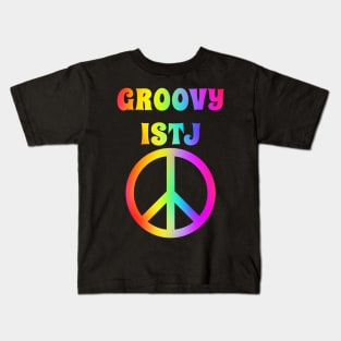 Groovy ISTJ Peace Halloween Party Retro Vintage Kids T-Shirt